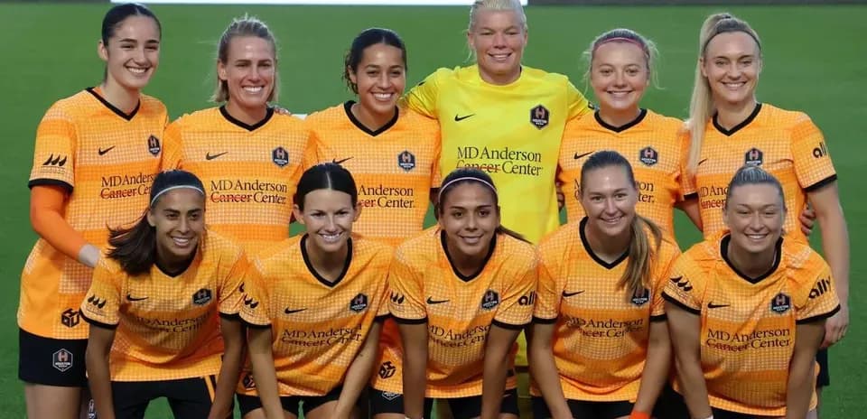 Equipo Houston Dash posando para la foto