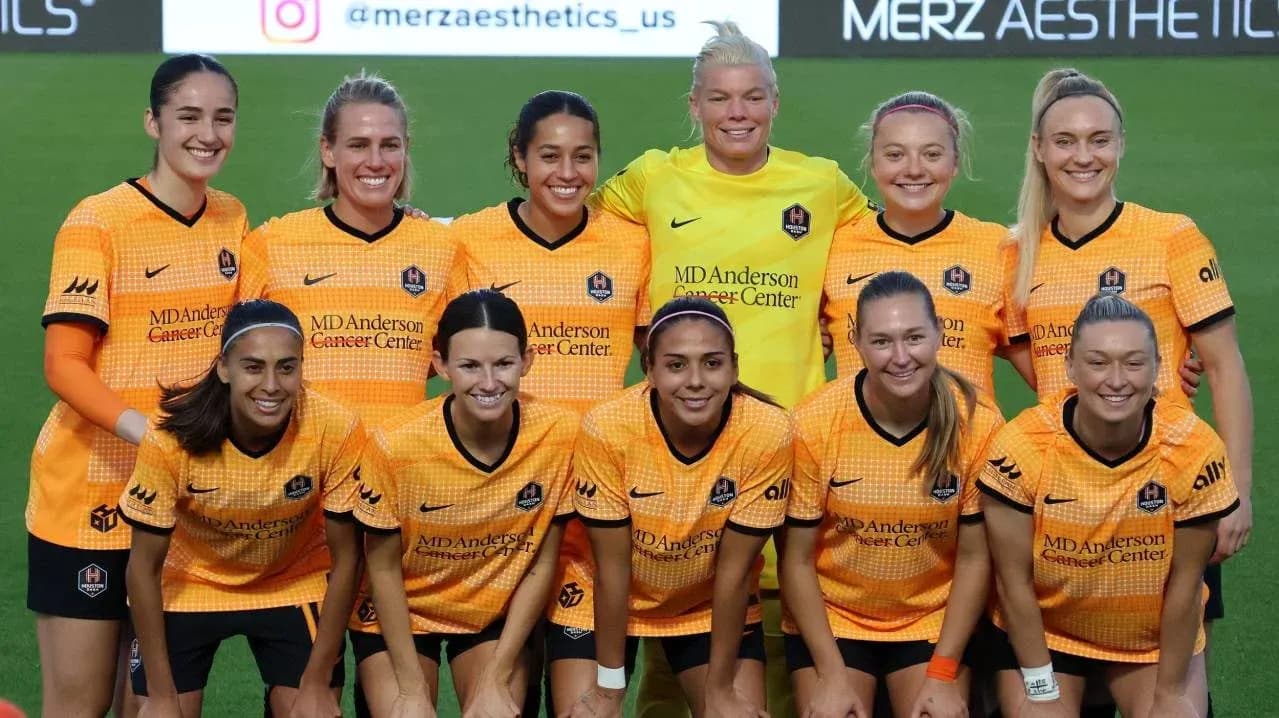Equipo Houston Dash posando para la foto