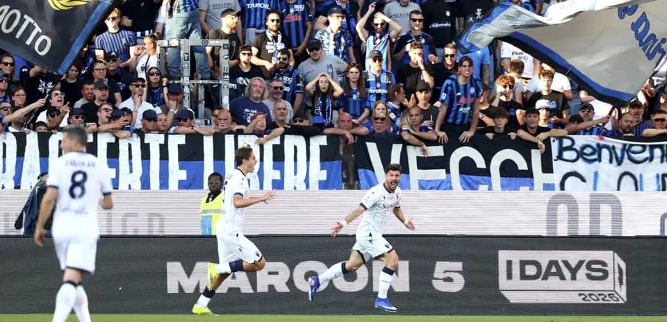 Jugadores celebrando un gol en Atalanta vs Bologna