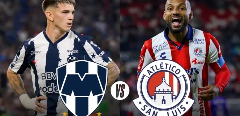 Jugadores de Monterrey y Atlético San Luis