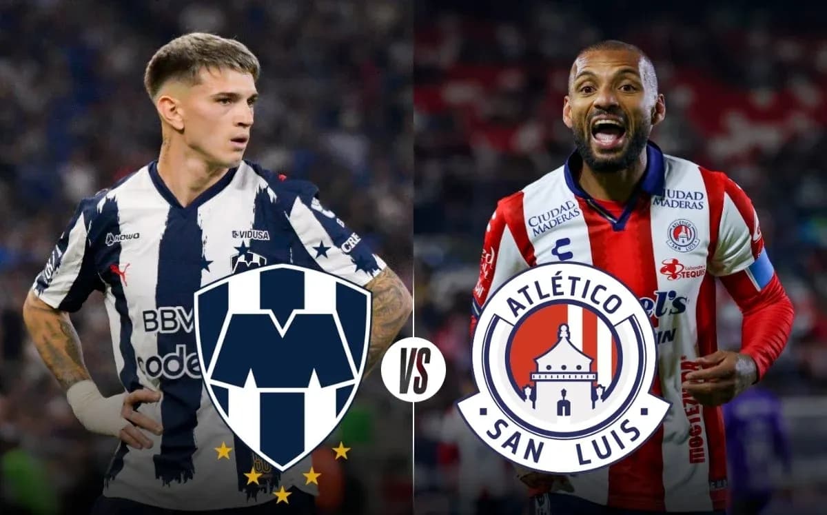 Jugadores de Monterrey y Atlético San Luis