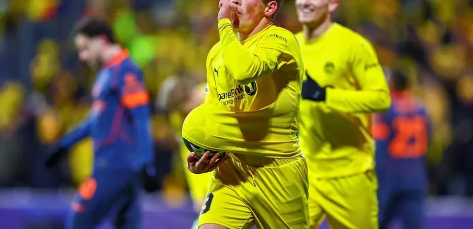 Jugadores de Borussia Dortmund celebrando un gol