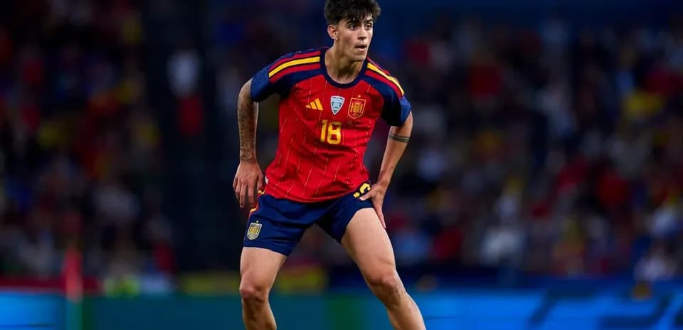 Jugador de España con el número 16 en acción