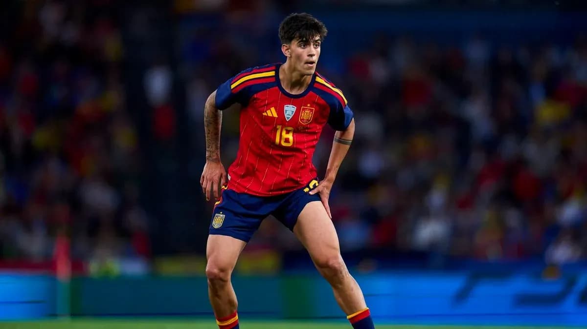 Jugador de España con el número 16 en acción
