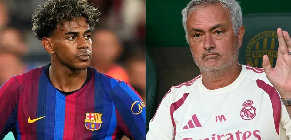 Jugador de Barcelona y entrenador de Madrid en contraste