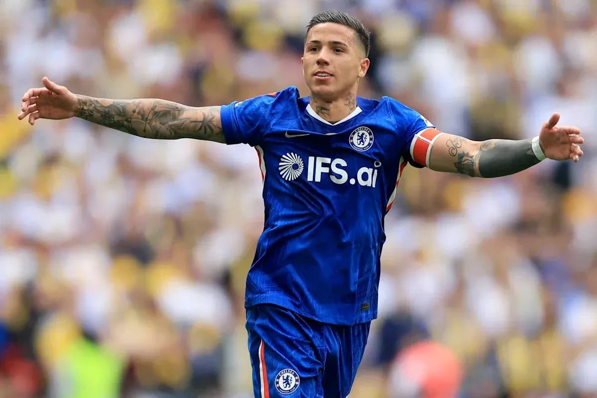 Jugador de Chelsea celebrando en el campo de juego