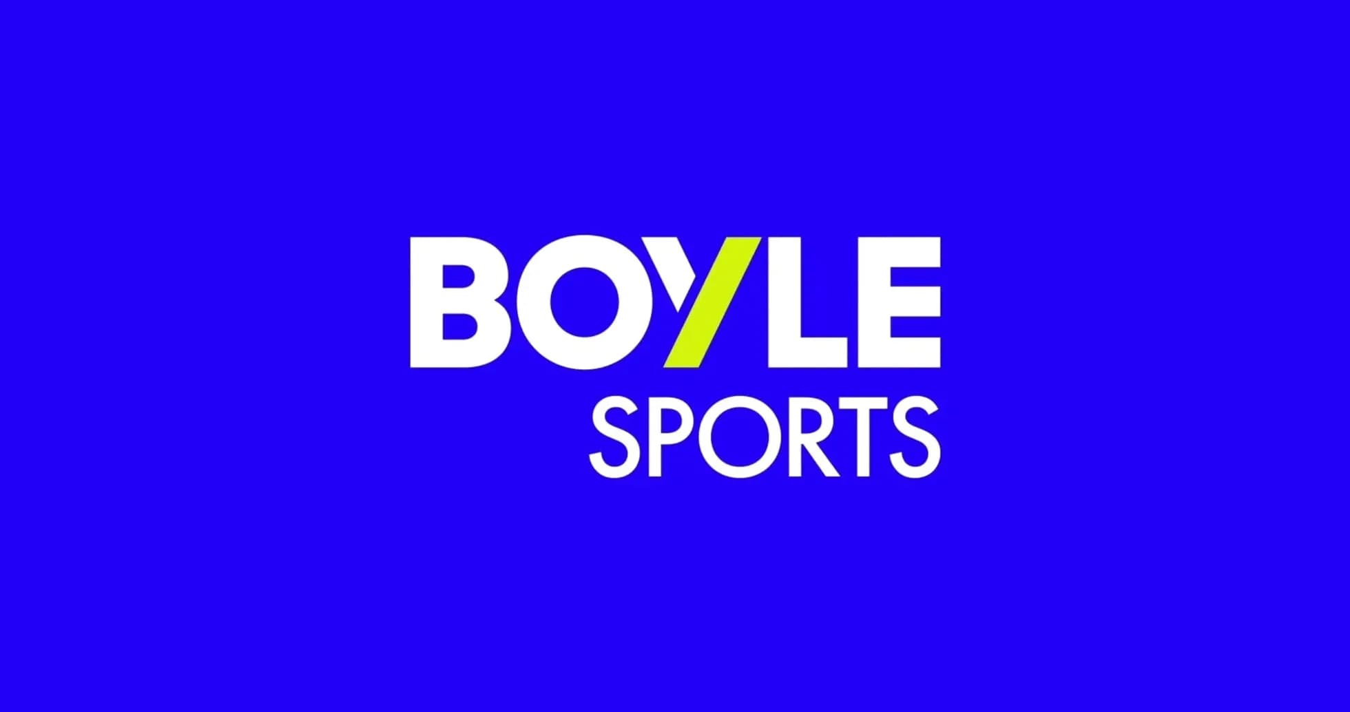 Logotipo de Boyle Sports sobre fondo azul