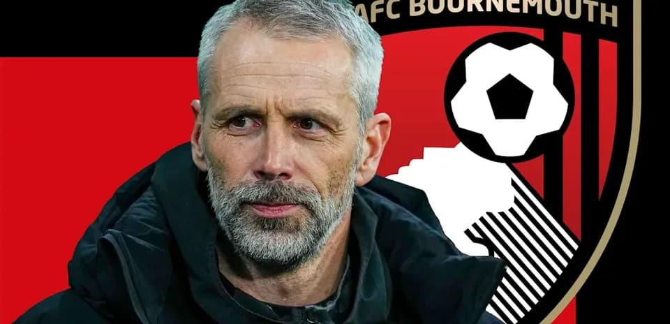 Entrenador de AFC Bournemouth con fondo de club