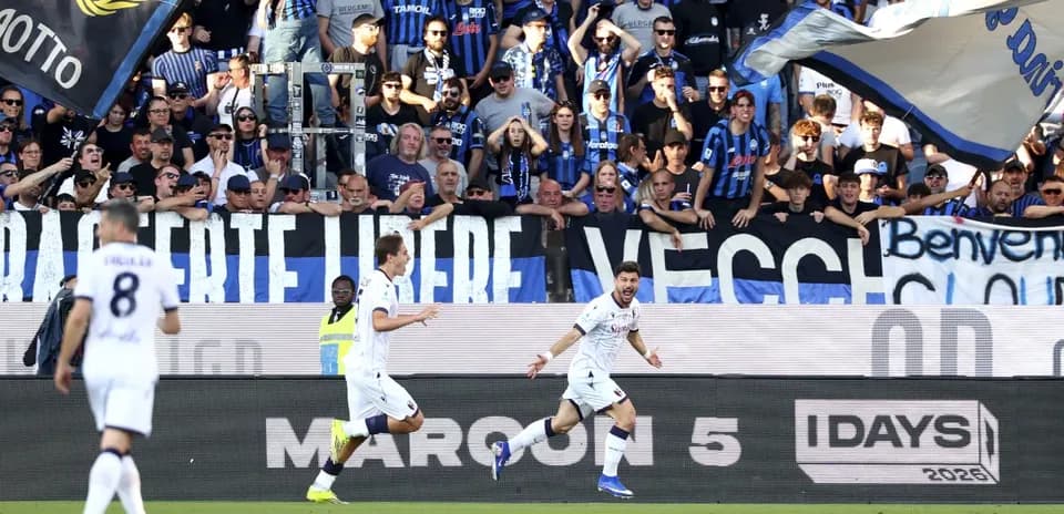 Jugadores de Atalanta celebrando un gol