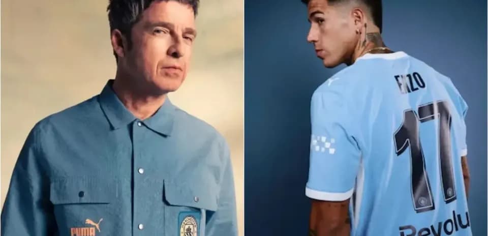 Persona con camisa Puma y jugador con camiseta de fútbol