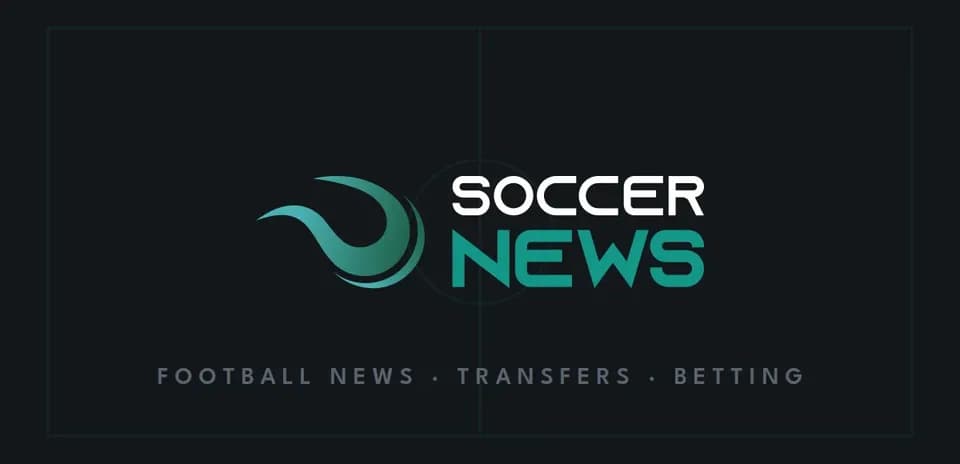 Logotipo de Soccer News con secciones de noticias y apuestas