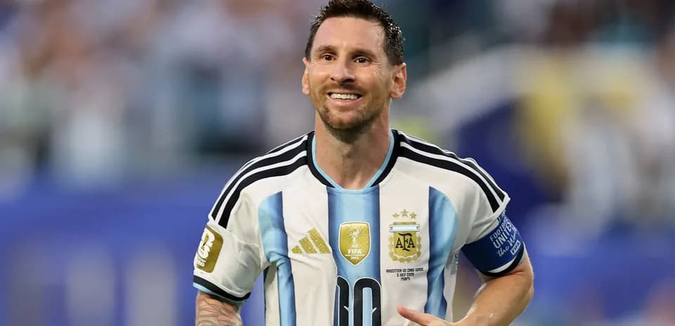 Jugador argentino celebrando durante un partido