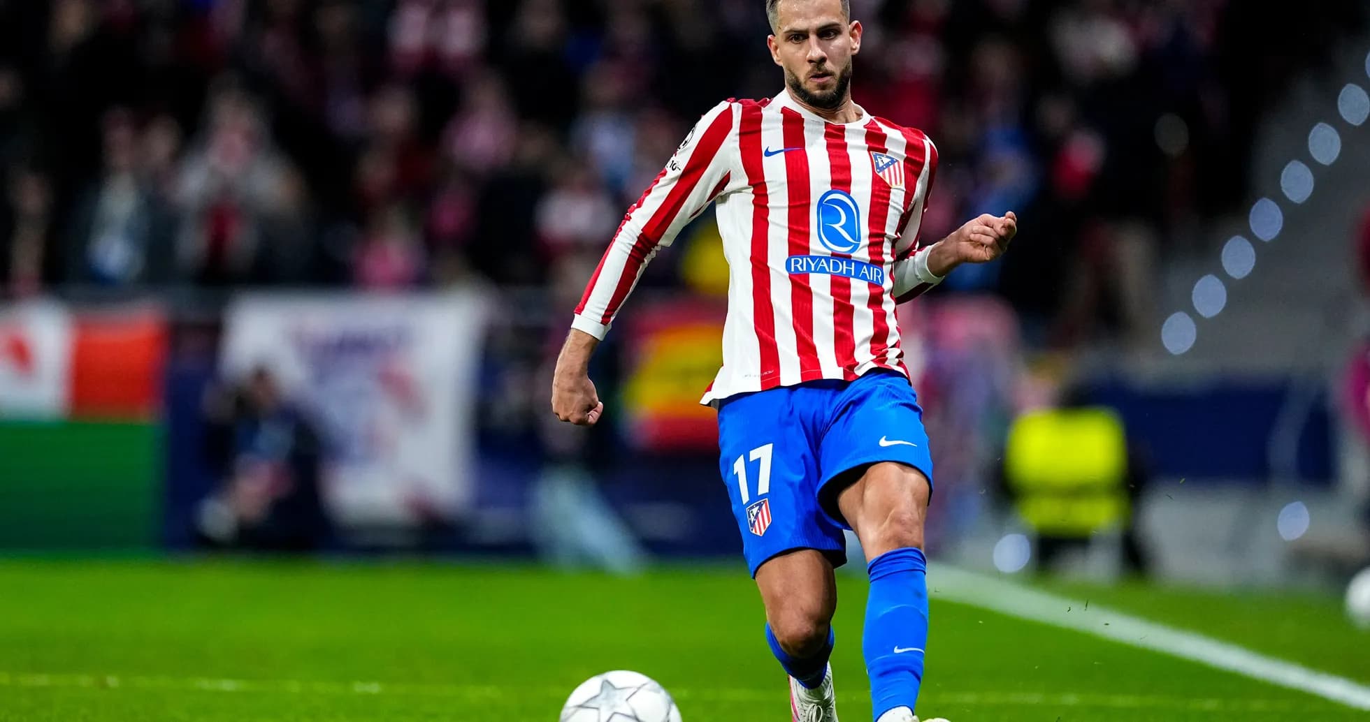 Jugador de Atlético de Madrid en acción