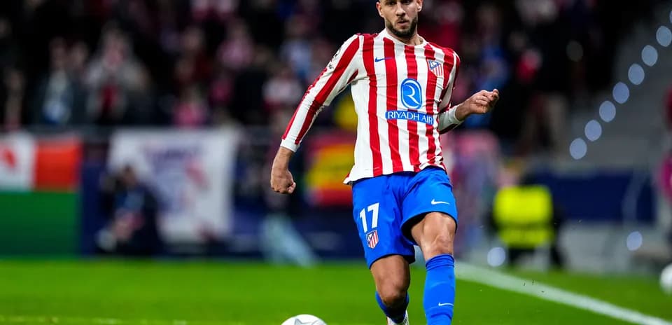 Jugador de Atlético de Madrid en acción