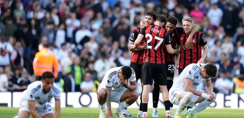 Jugadores de Bournemouth celebrando tras la victoria