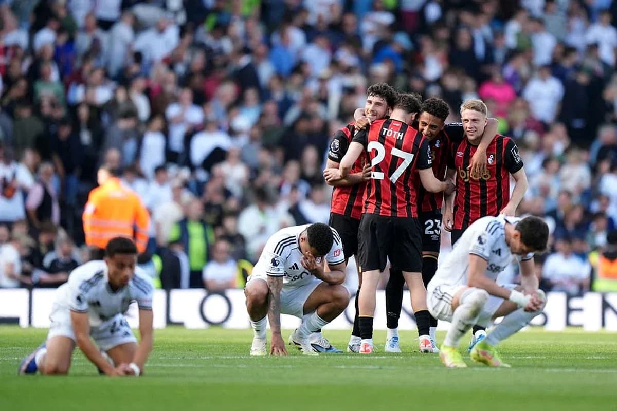 Jugadores de Bournemouth celebrando tras la victoria
