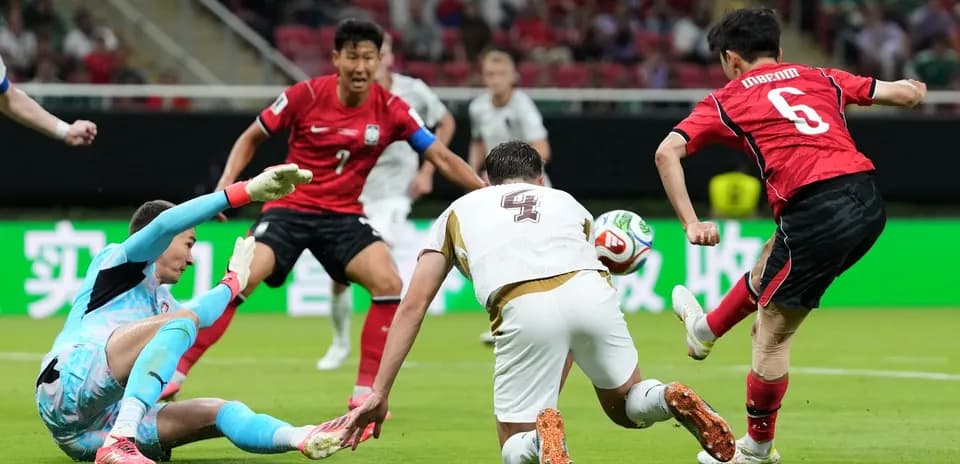 Acción del partido Corea del Sur vs República Checa