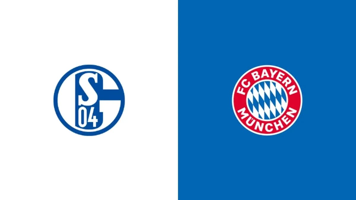 Logos de Schalke 04 y FC Bayern München