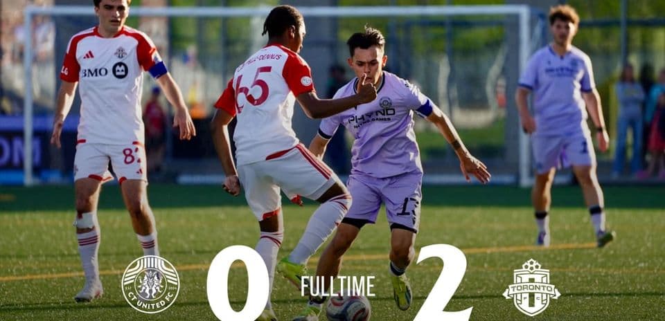 Confrontación entre jugadores de Connecticut FC y Toronto II