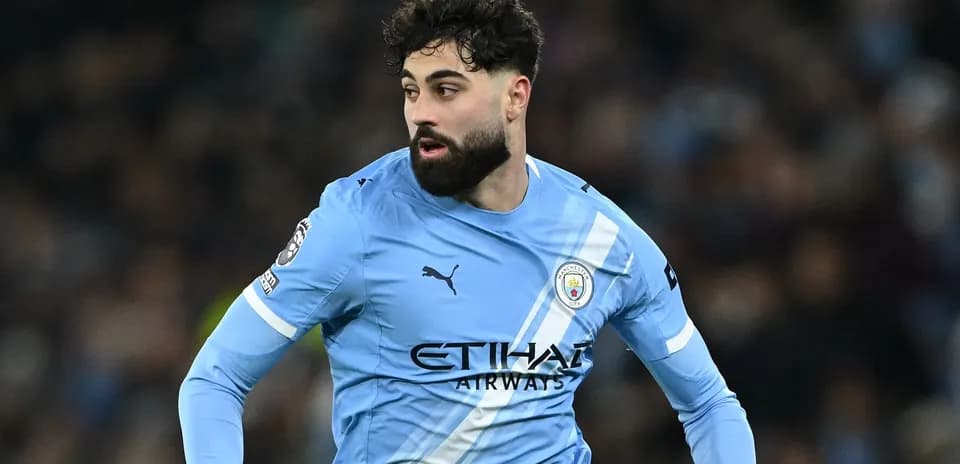 Jugador de Manchester City en acción durante el partido