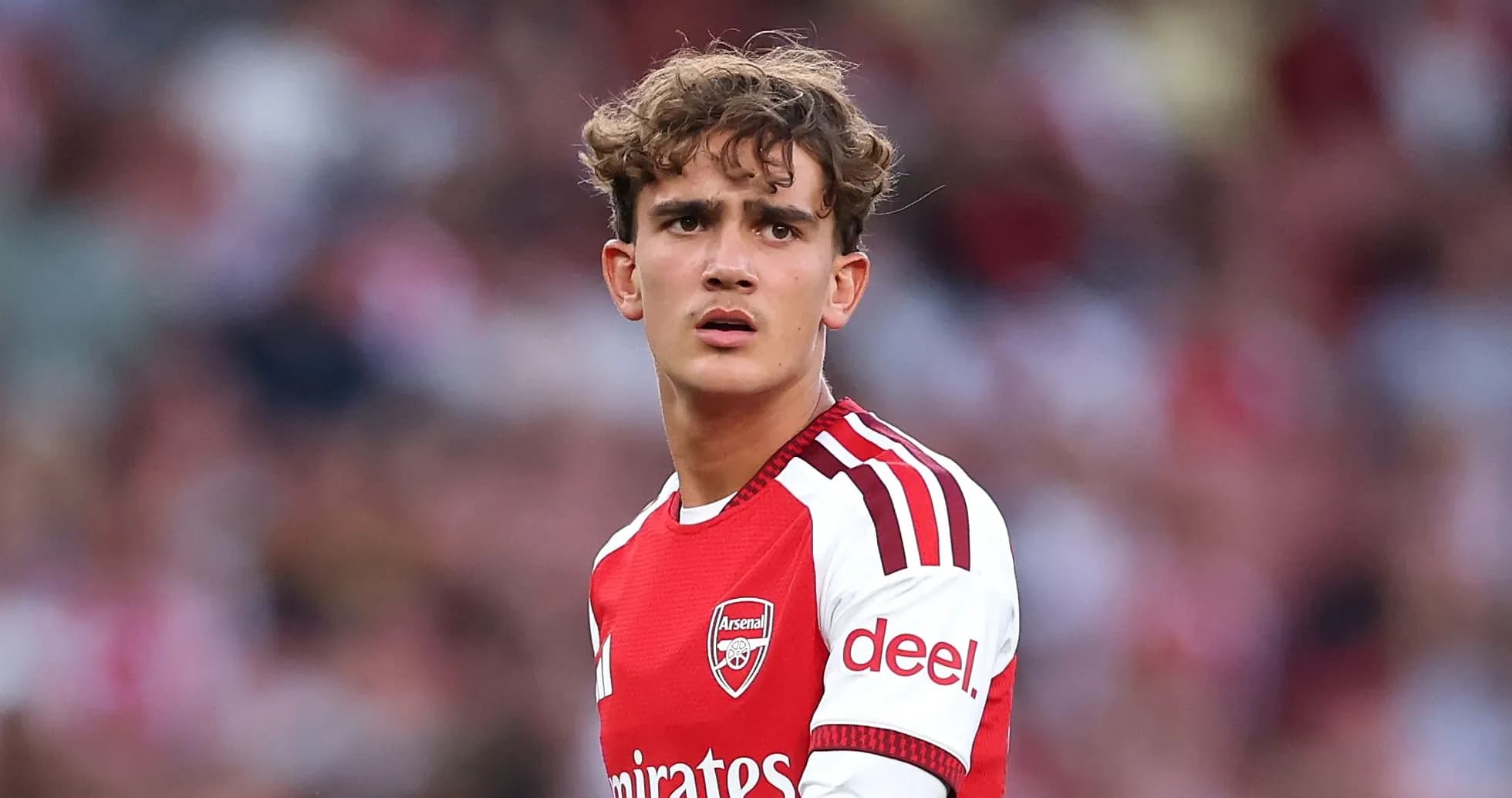 Jugador de Arsenal en el campo durante partido