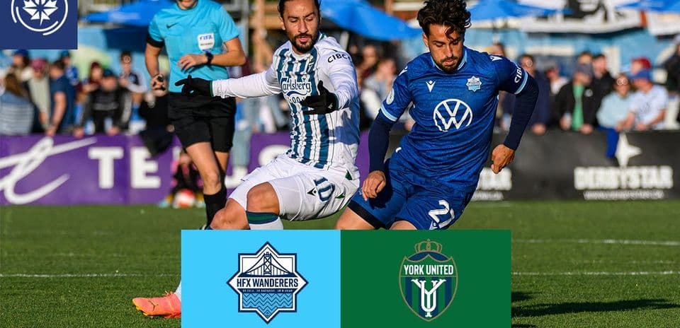 HFX Wanderers FC y York United en acción