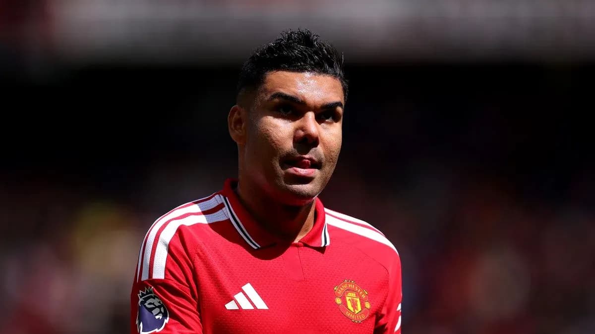 Jugador de Manchester United en el campo