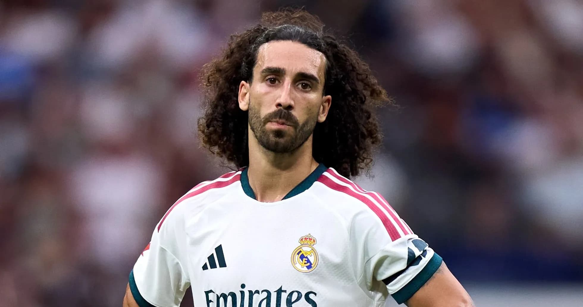 Jugador de Real Madrid en el campo durante el partido