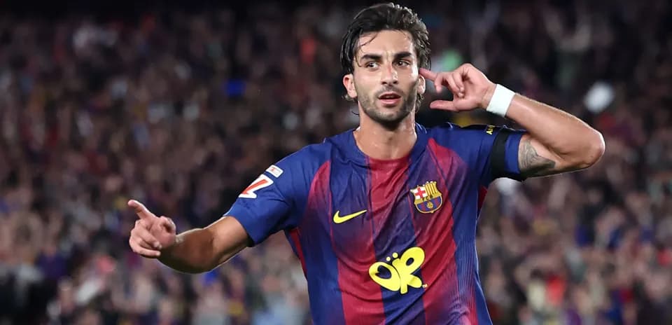 Jugador de FC Barcelona celebrando un gol