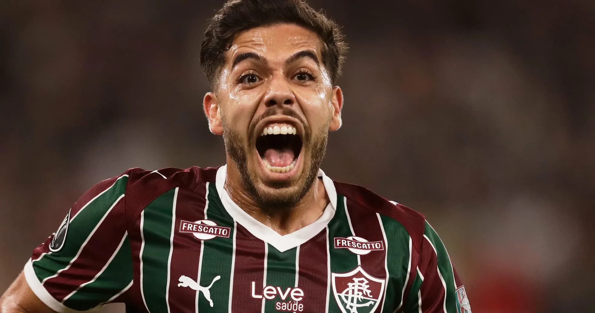 Jugador de Fluminense celebrando un gol