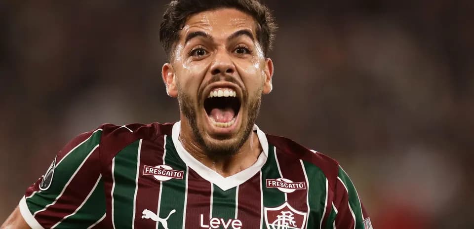 Jugador de Fluminense celebrando un gol