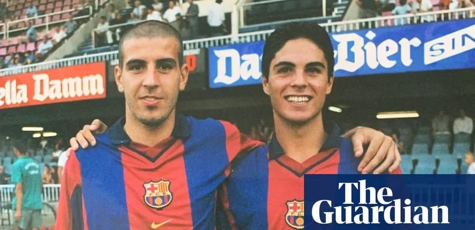 Jugadores de Barcelona posando en el estadio