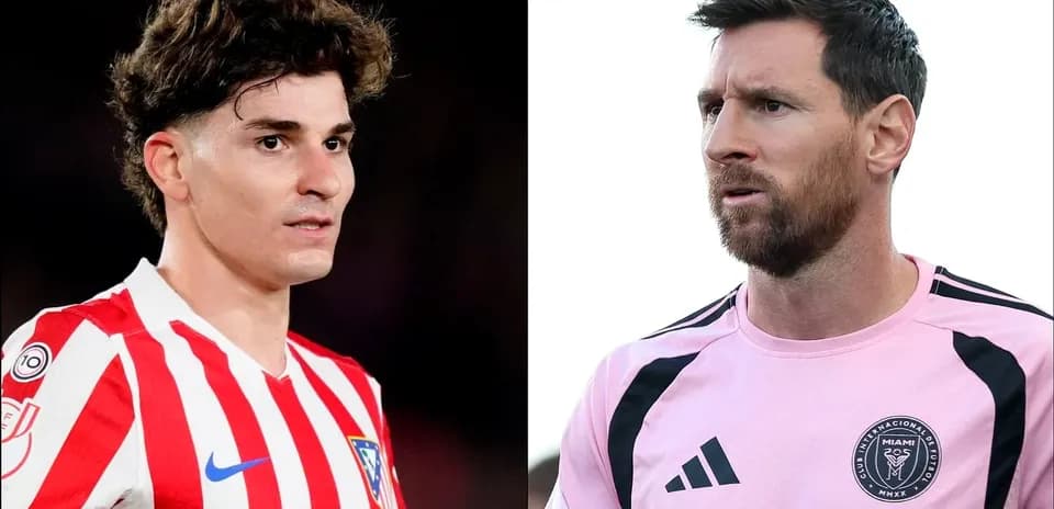 Jugadores de Atlético de Madrid y Inter Miami en retrato