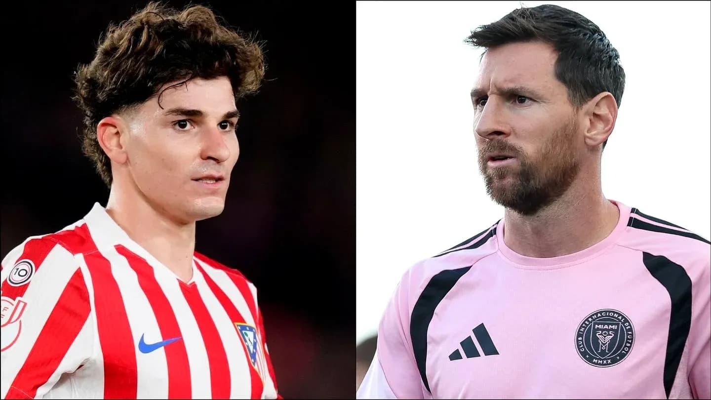 Jugadores de Atlético de Madrid y Inter Miami en retrato