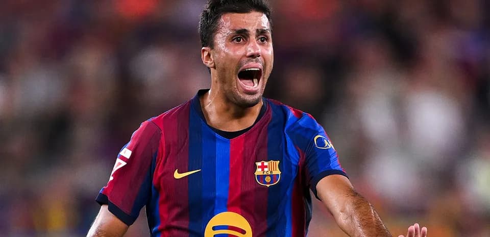 Jugador de Barcelona celebrando durante un partido