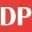 Logo con las letras D y P en rojo