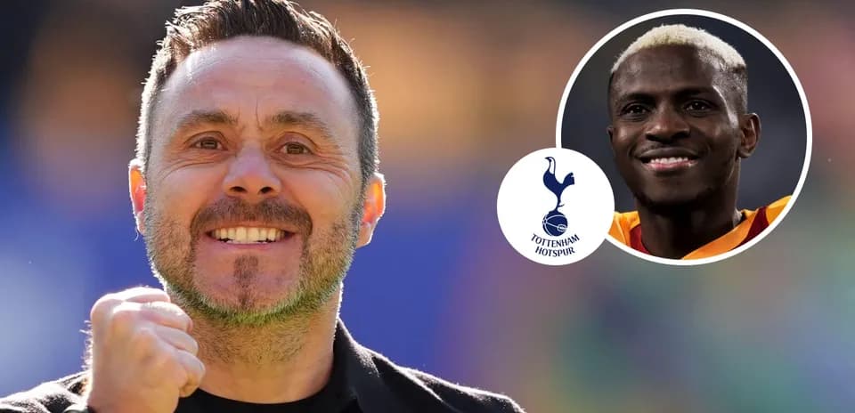 Entrenador de Tottenham Hotspur sonriente y emocionado