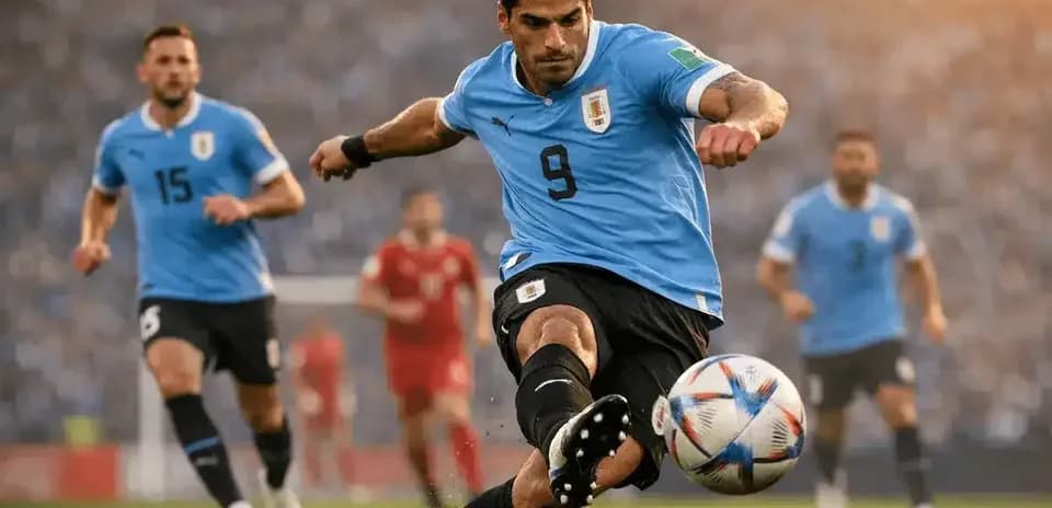 Luis Suárez disparando a portería en un partido