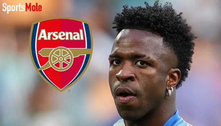 Arsenal enfrenta récord británico para fichar a Vinicius Junior según informe