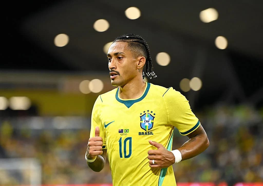 Raphinha como delantero y siete cambios: el once de Brasil frente a Australia
