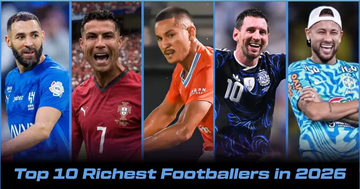 Los 10 Futbolistas Activos Más Ricos del Mundo en 2026