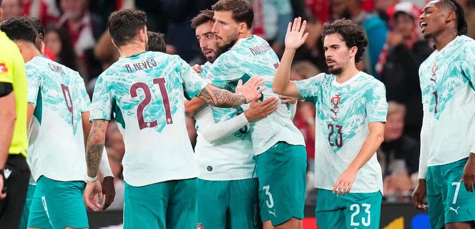 Valoraciones de jugadores de Portugal vs Dinamarca: Bruno Fernandes destaca en victoria contundente