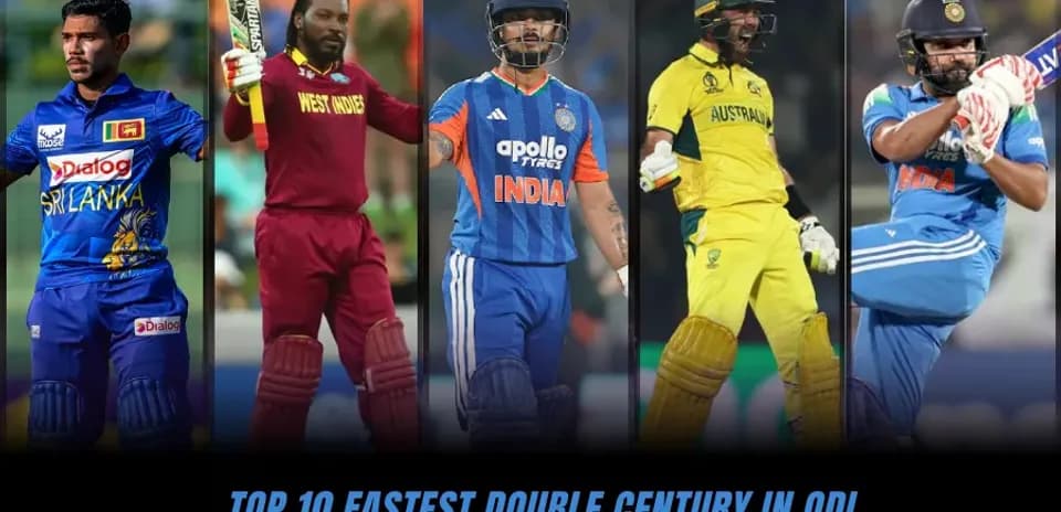 Los 10 Dobles Centenarios Más Rápidos en ODI (Actualizado)