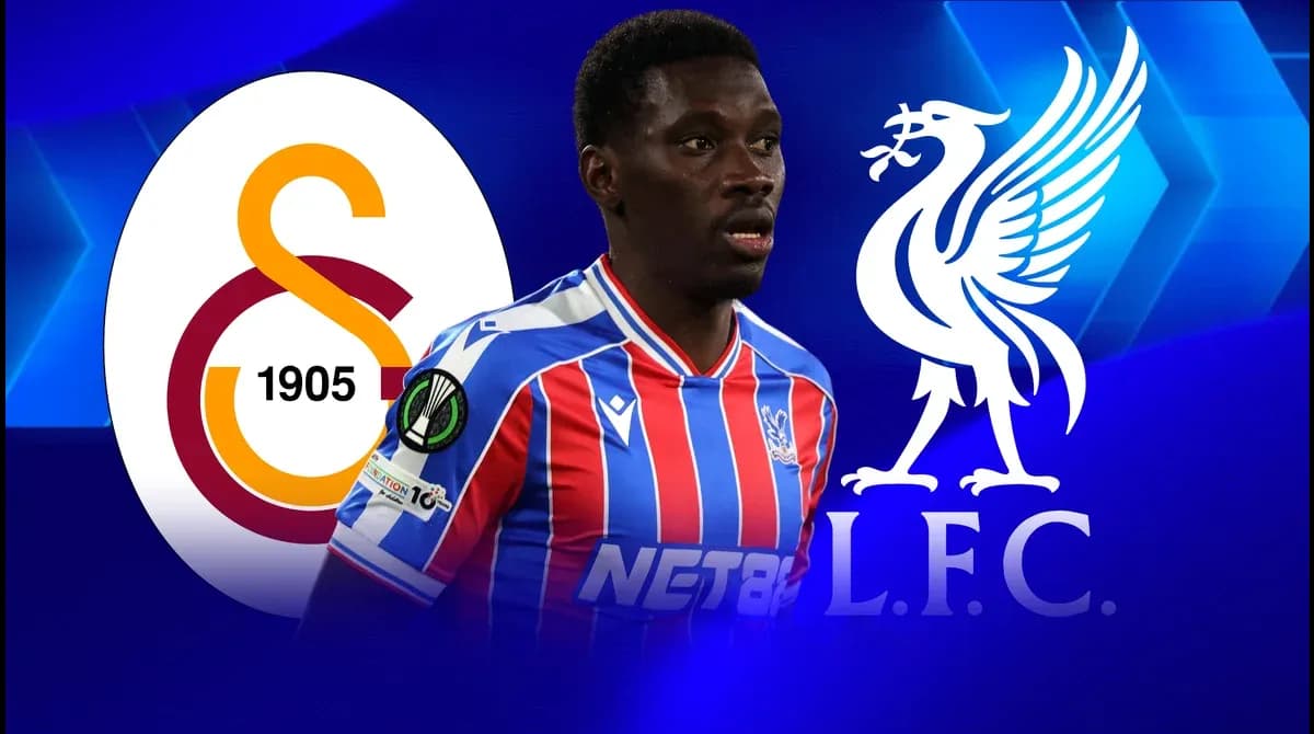 Jugador con camiseta de Crystal Palace entre logos de equipos Jugador con camiseta de Crystal Palace entre logos de equipos