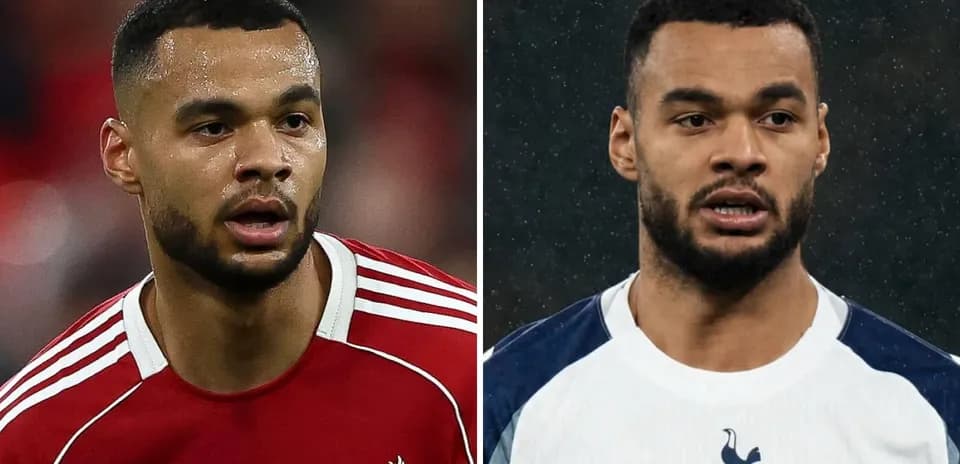 Jugador en uniforme de Liverpool y Tottenham Jugador en uniforme de Liverpool y Tottenham