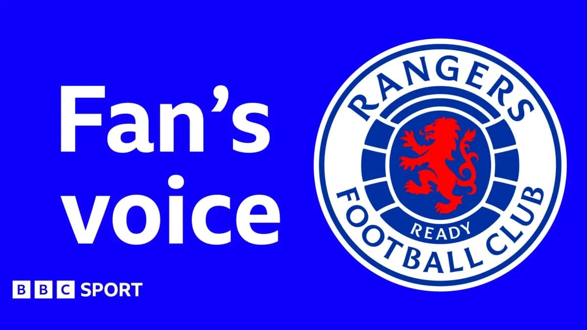 Logo de Rangers FC con texto de voz de fan Logo de Rangers FC con texto de voz de fan