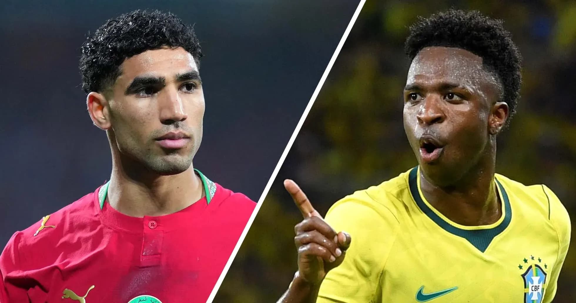 Achraf Hakimi y Vinícius Júnior en partido Achraf Hakimi y Vinícius Júnior en partido
