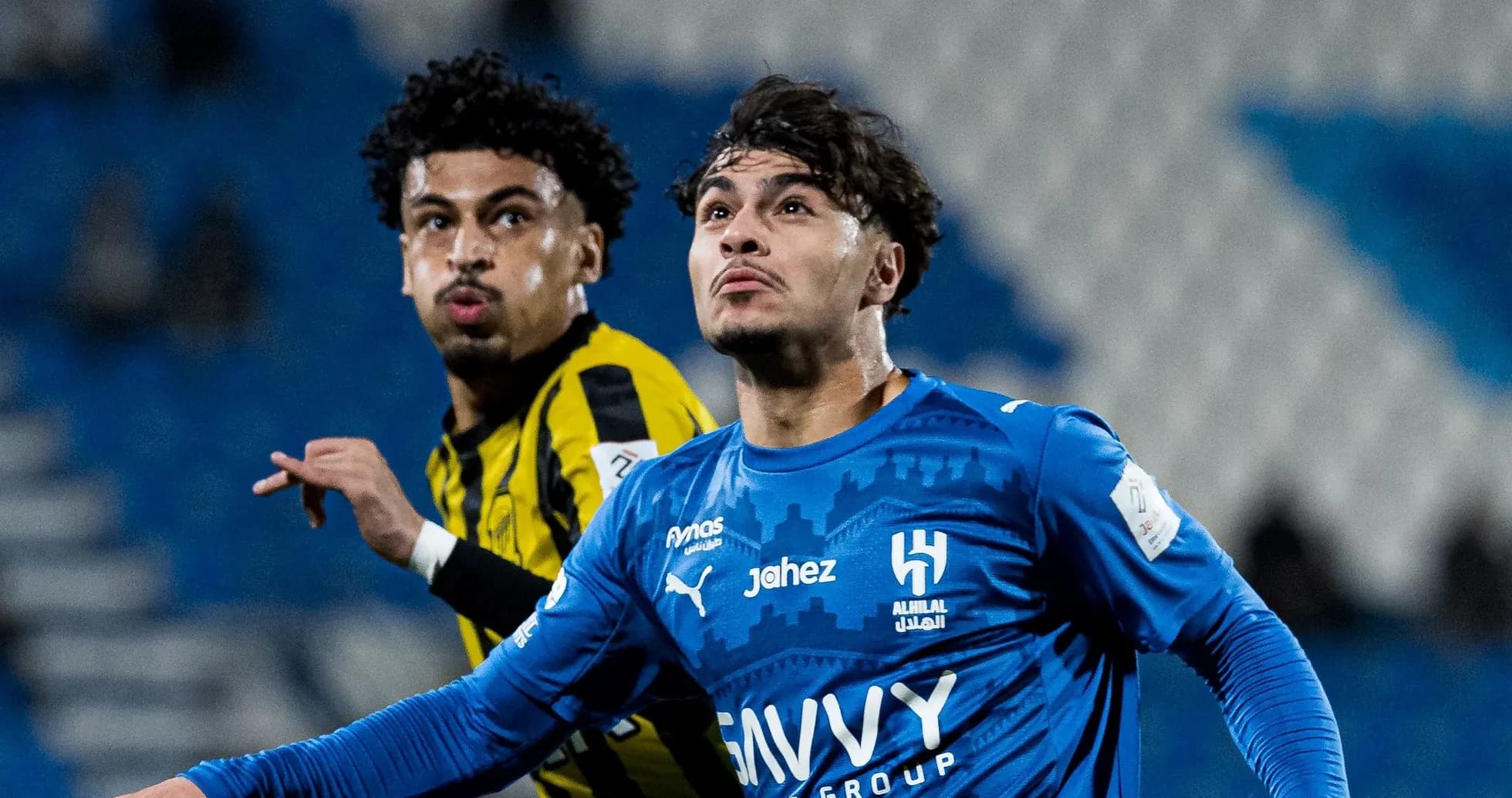 Jugadores de Al Hilal y Ittihad durante un partido Jugadores de Al Hilal y Ittihad durante un partido