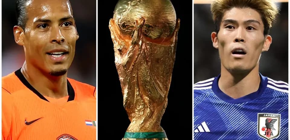 Jugadores de Países Bajos y Japón con trofeo Jugadores de Países Bajos y Japón con trofeo