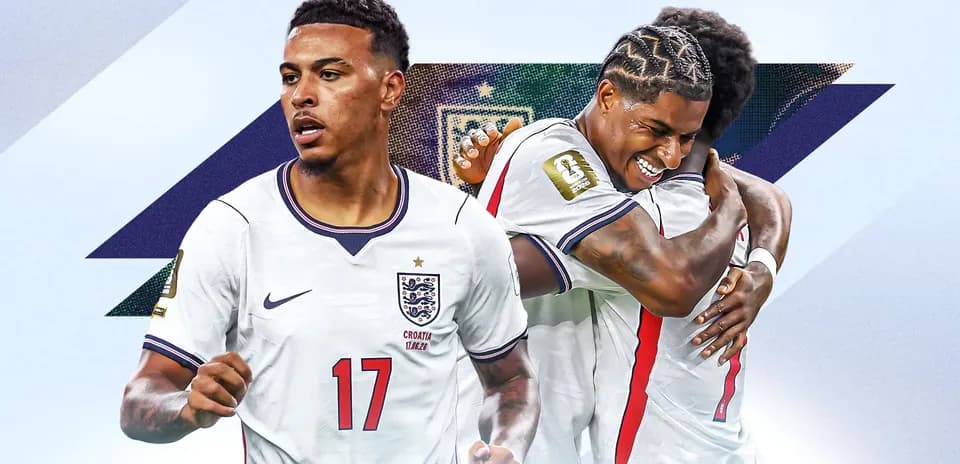 Jugadores de Inglaterra celebrando un gol Jugadores de Inglaterra celebrando un gol